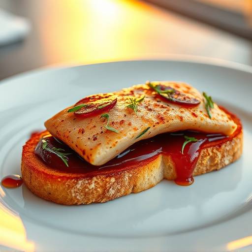 Seared Foie Gras on a brioche toast with fig jam